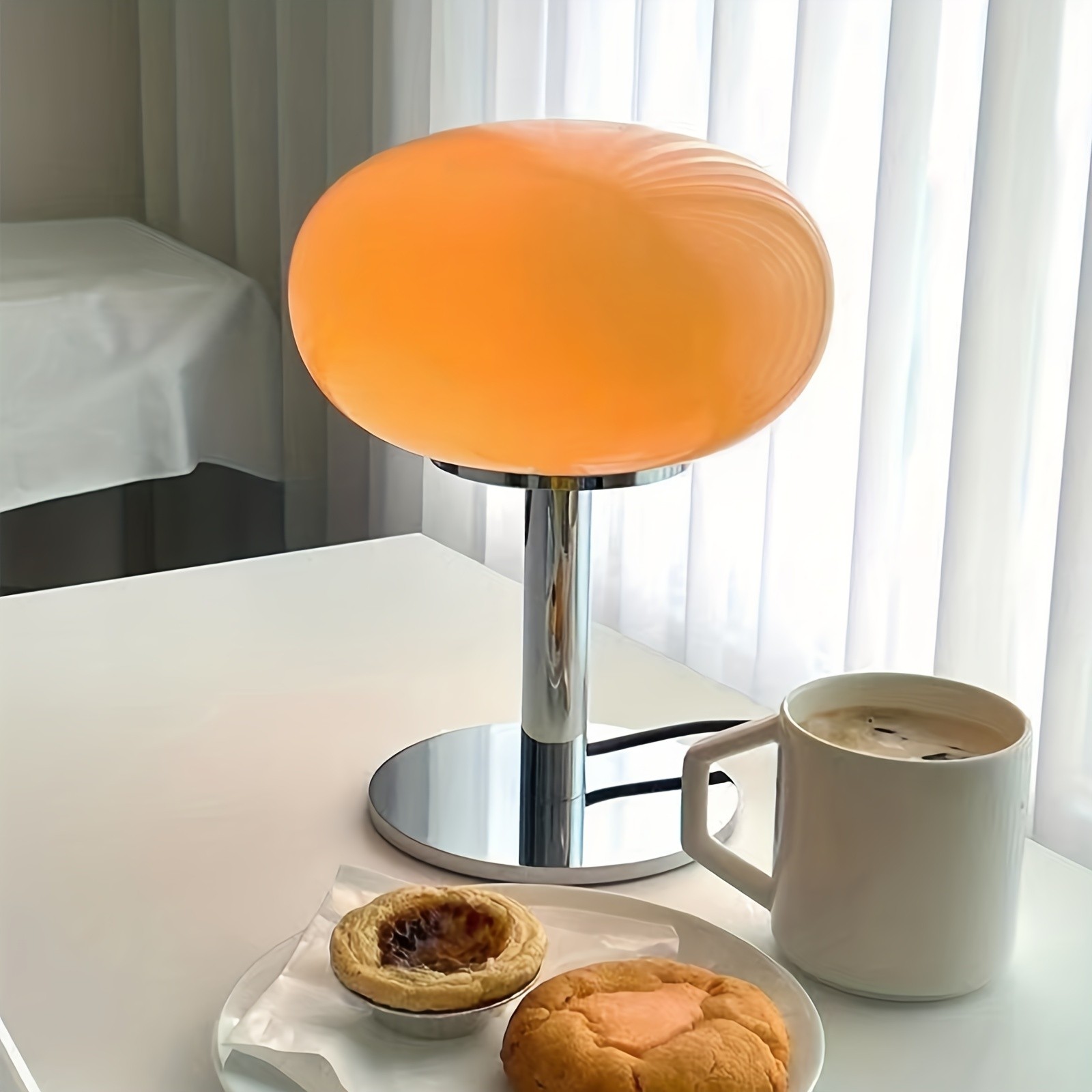 GENAI Murano Glass Table Lamp  Dimmable USB Ambient Lighting for Modern Kiwi Spaces
