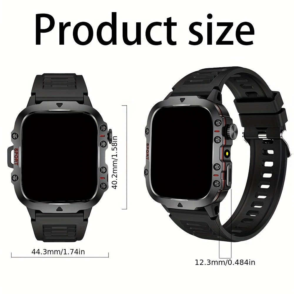 ERUN Mens Outdoor Smart Watch  4.6 cm HD Touchscreen Power for Sport, Adventure & Everyday Life