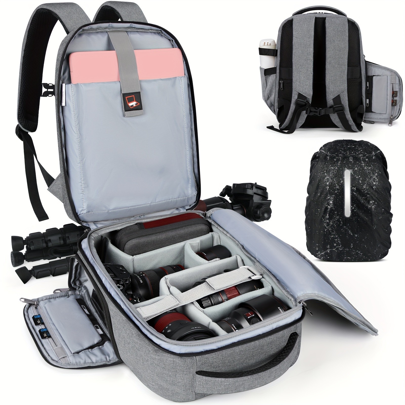 RAINSMORE Camera Backpack Professional Protection for Photographers on the Move