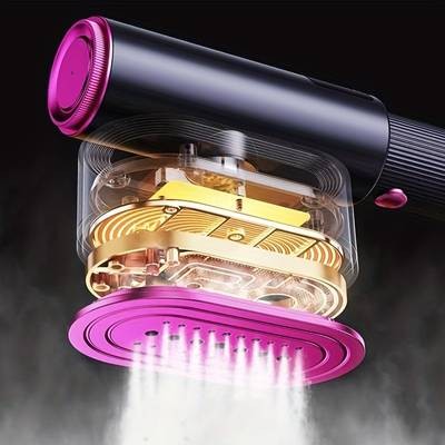 ESUPER 2-in-1 LED Rotating Garment Steamer  Modern Clothing Care Made Simple