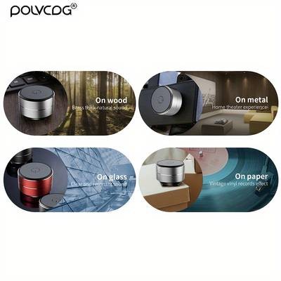 POLVCDG Audio Bone Conduction Wireless Speaker  Open-Air Sound, Deep Vibration & Modern Wireless Audio