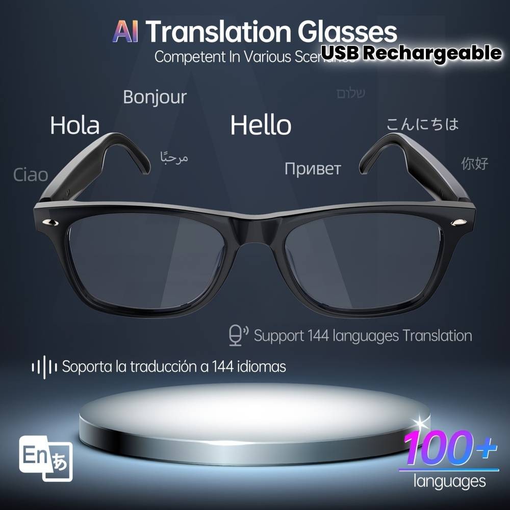 LIFEBEE AI Translation Glasses  Smart Wireless Eyewear for Language, Travel & Outdoor Lifestyle