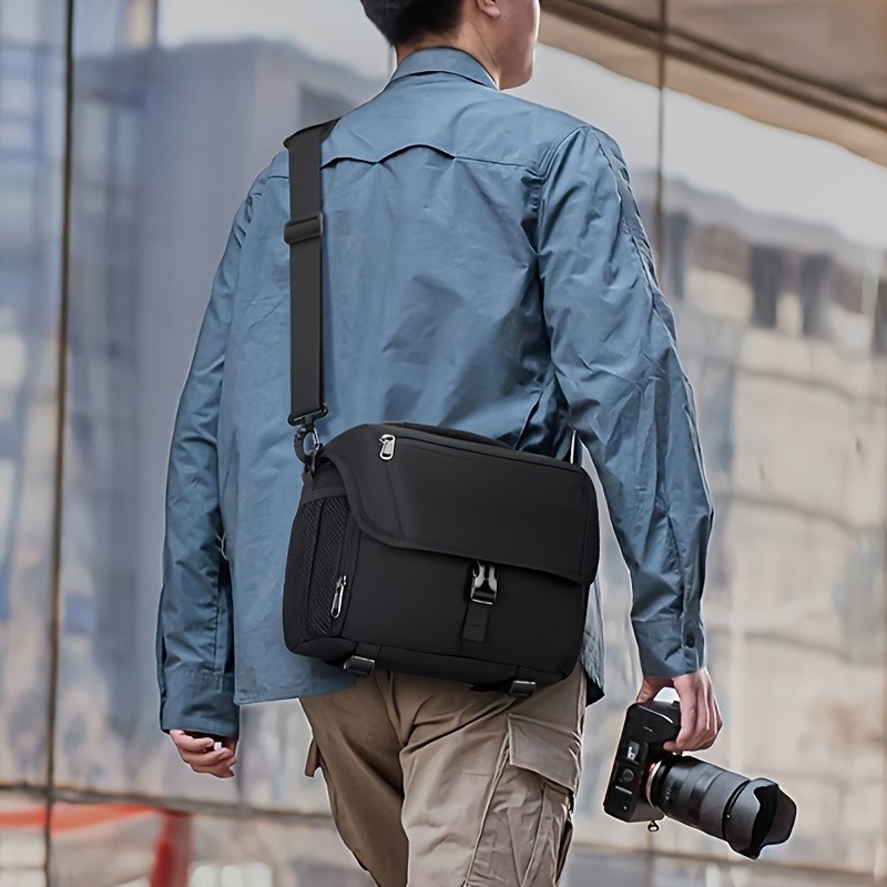 RAINSMORE Camera Bag  Compact, Protective & Travel-Ready for DSLR, Mirrorless & Action Cameras