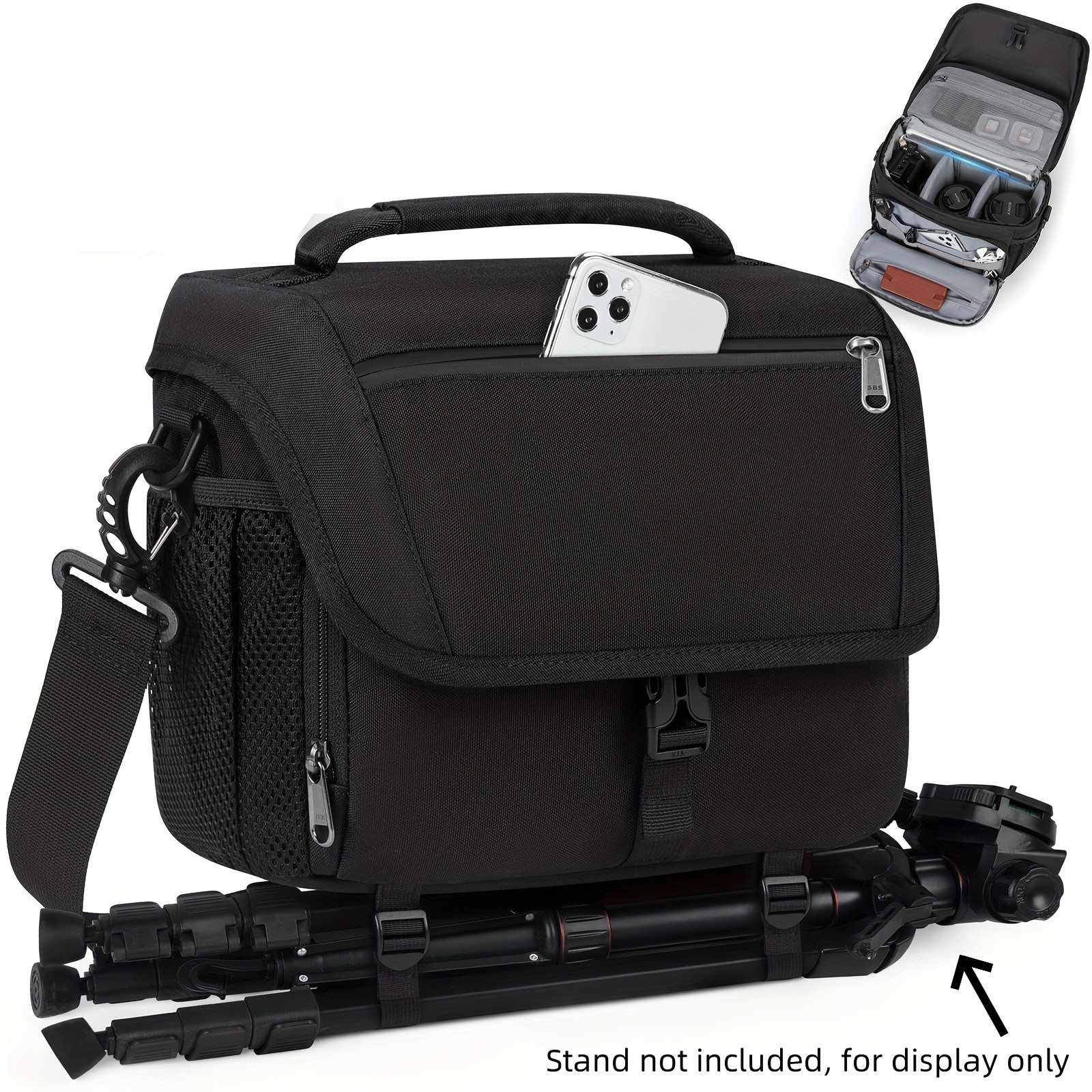 RAINSMORE Camera Bag  Compact, Protective & Travel-Ready for DSLR, Mirrorless & Action Cameras