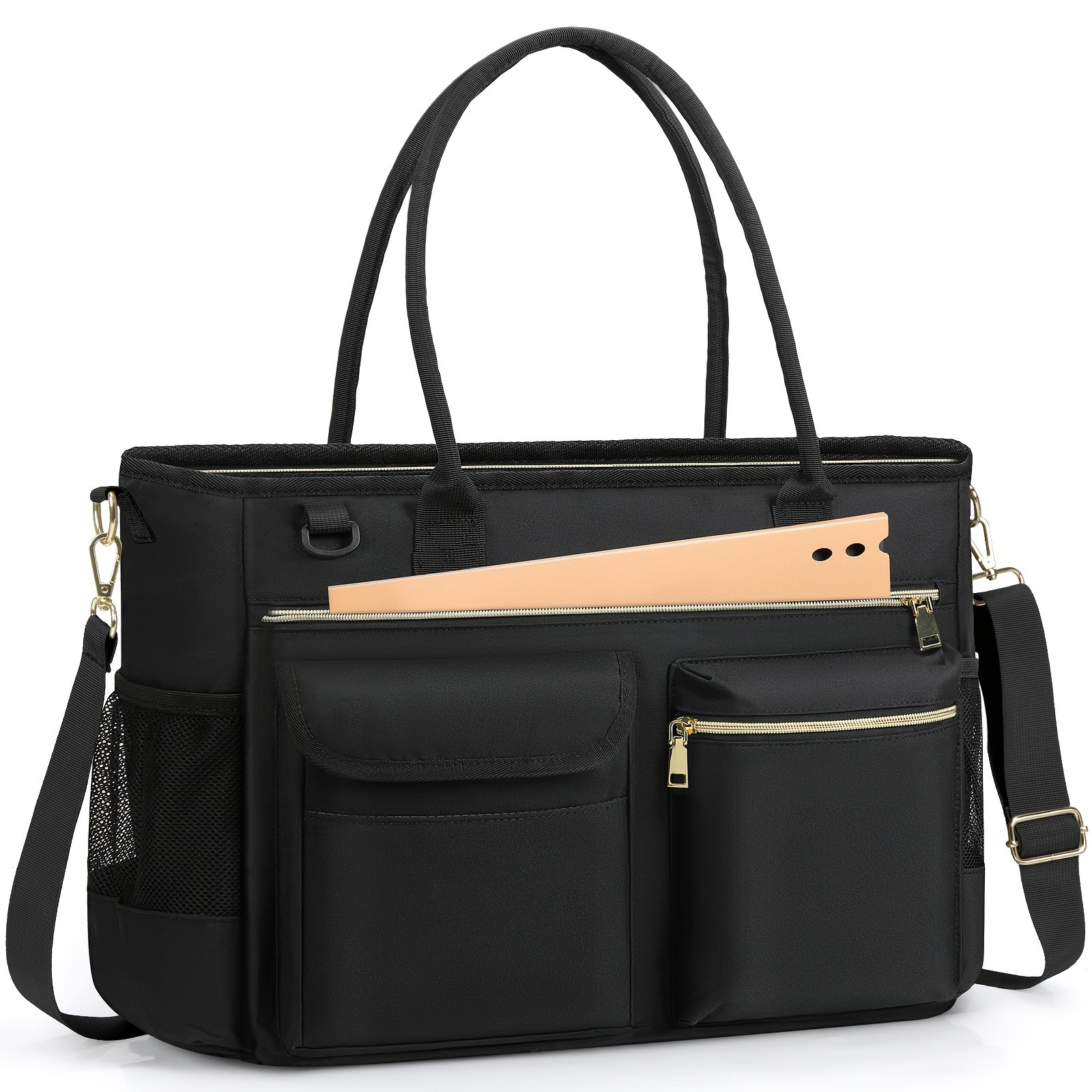 RAINSMORE Womens 39.62 cm Laptop Bag  Professional Large Work Tote for Teachers, Nurses & Office Life