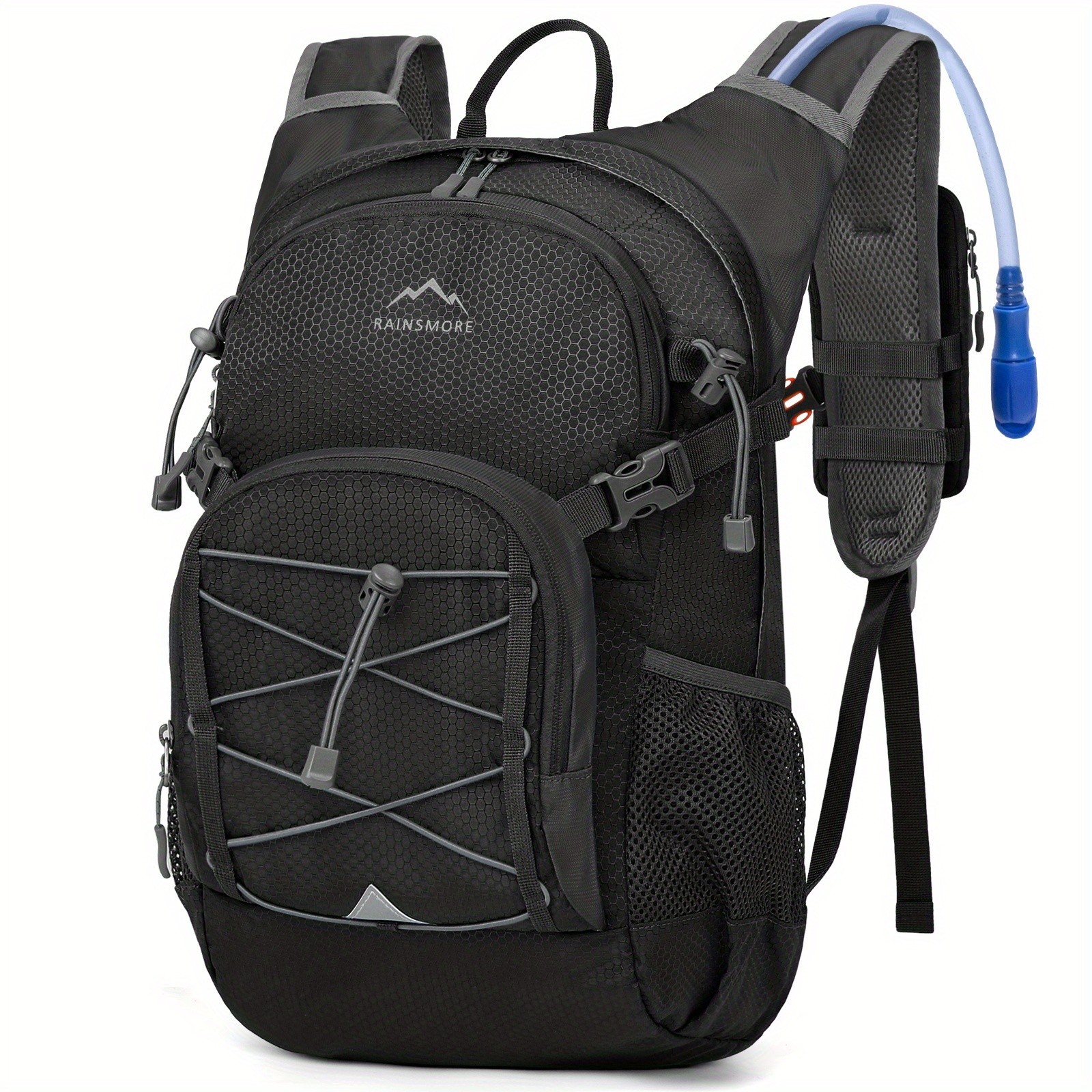 RAINSMORE 2L Water Bottle Backpack  Lightweight Hydration Pack with 2L Water Tank for Outdoor Sports
