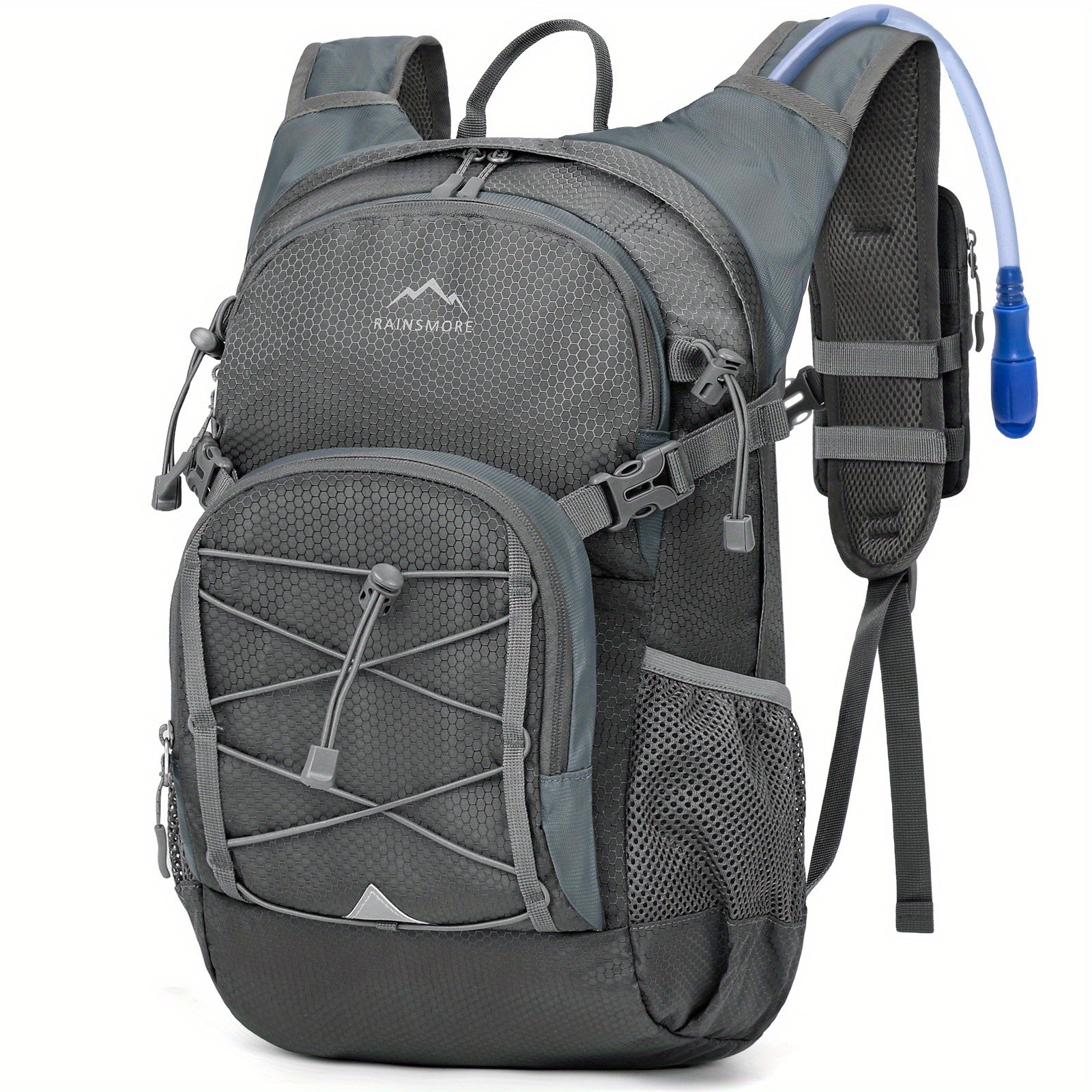 RAINSMORE 2L Water Bottle Backpack  Lightweight Hydration Pack with 2L Water Tank for Outdoor Sports