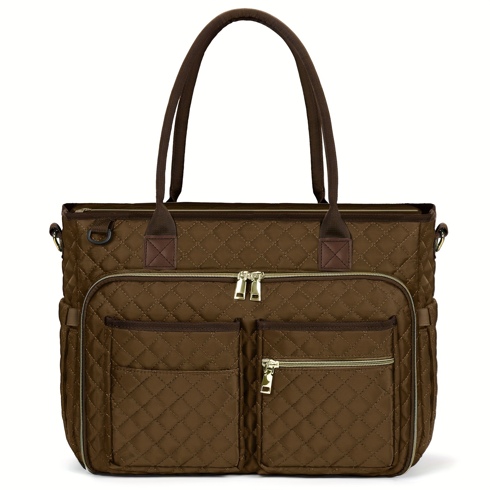 NUBILY Womens 15.6-Inch Teachers Laptop Bag  Professional Work Tote with Insulated Pocket & Crossbody Strap