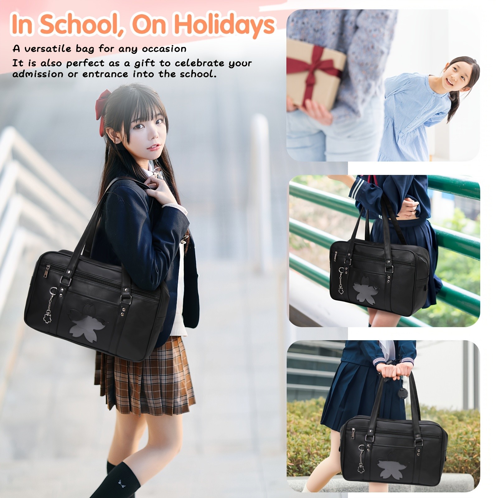 NUBILY Large Capacity Boston Bag  Stylish, Durable & TSA-Compliant for Middle & High School Students