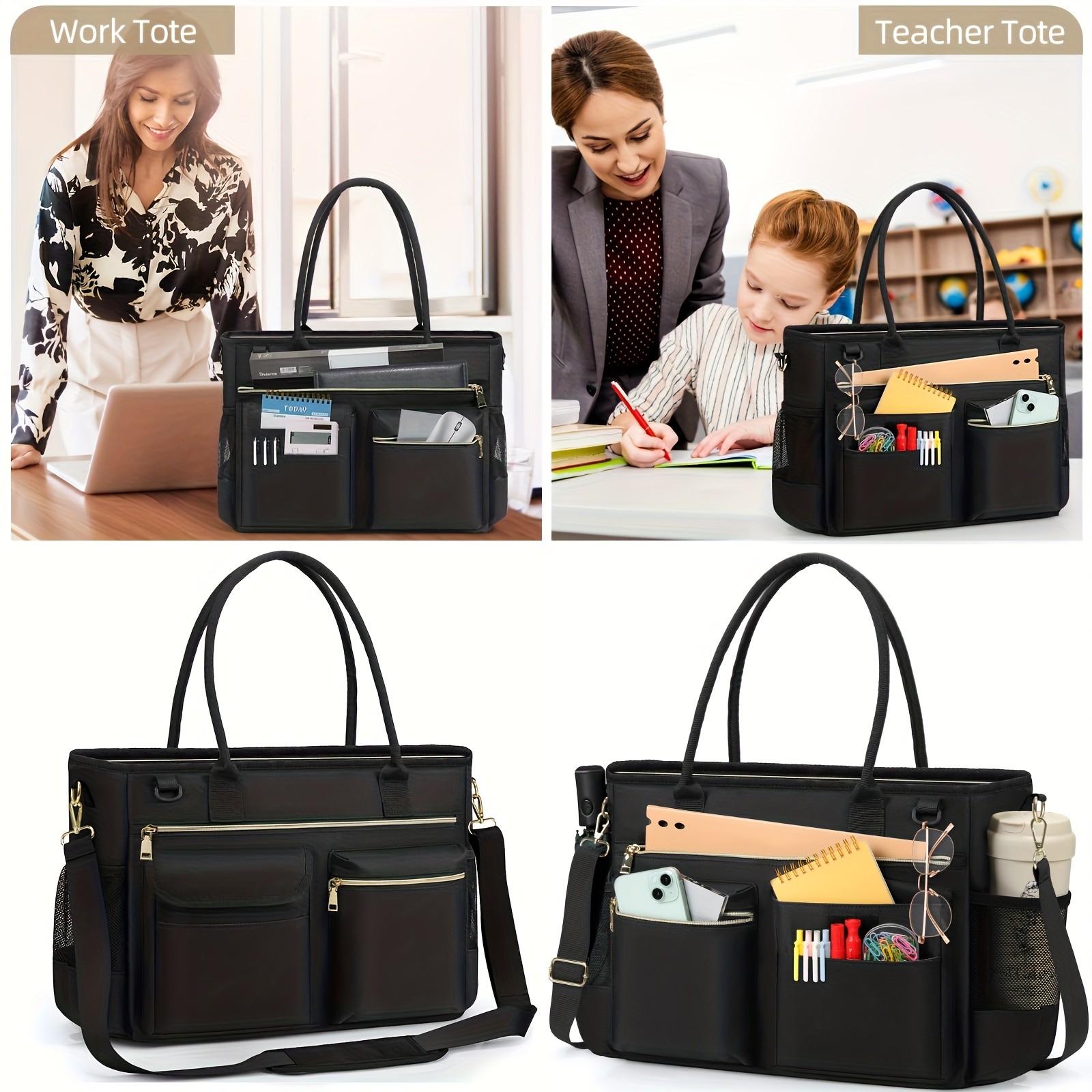 NUBILY Womens 15.6-Inch Laptop Bag  Casual, Lightweight & Large Capacity Professional Tote