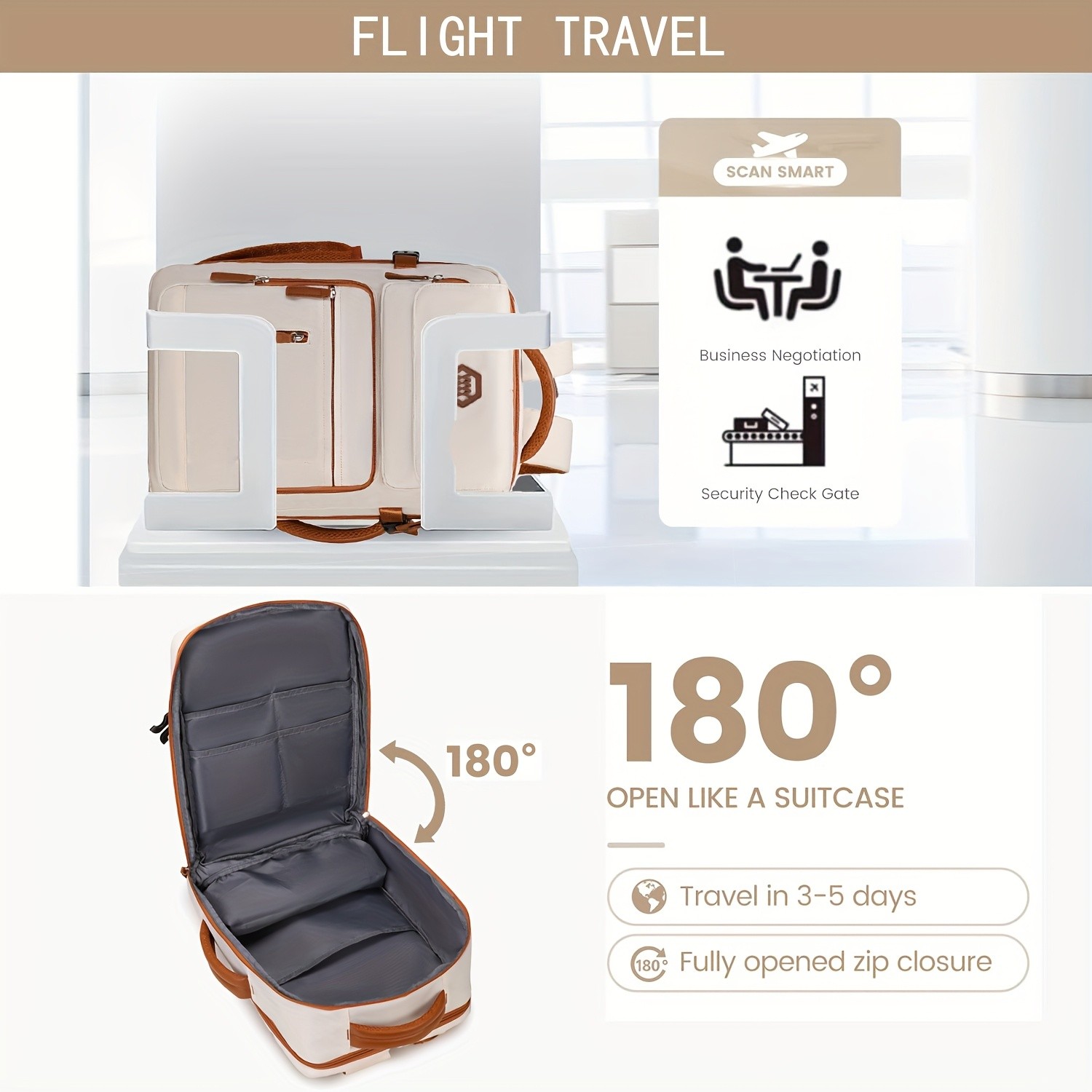 ENOSHI Airline-Approved 39.62 cm Laptop Travel Backpack  Durable, Sleek & Multi-Functional Backpack for Travel, Work & Daily Adventure