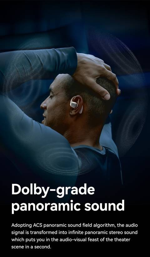 SANAG C16S TWS Wireless Earbuds  HiFi Open-Back Sound, Smart Touch Control & All-Day Comfort