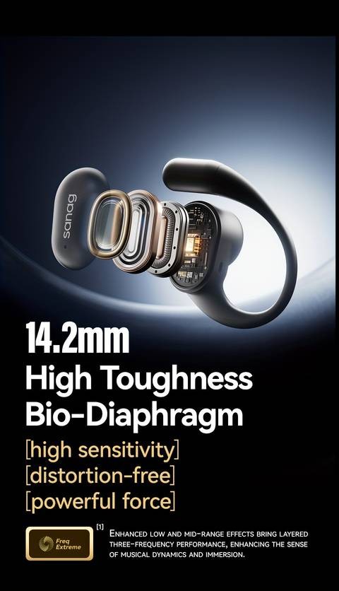 SANAG C16S TWS Wireless Earbuds  HiFi Open-Back Sound, Smart Touch Control & All-Day Comfort