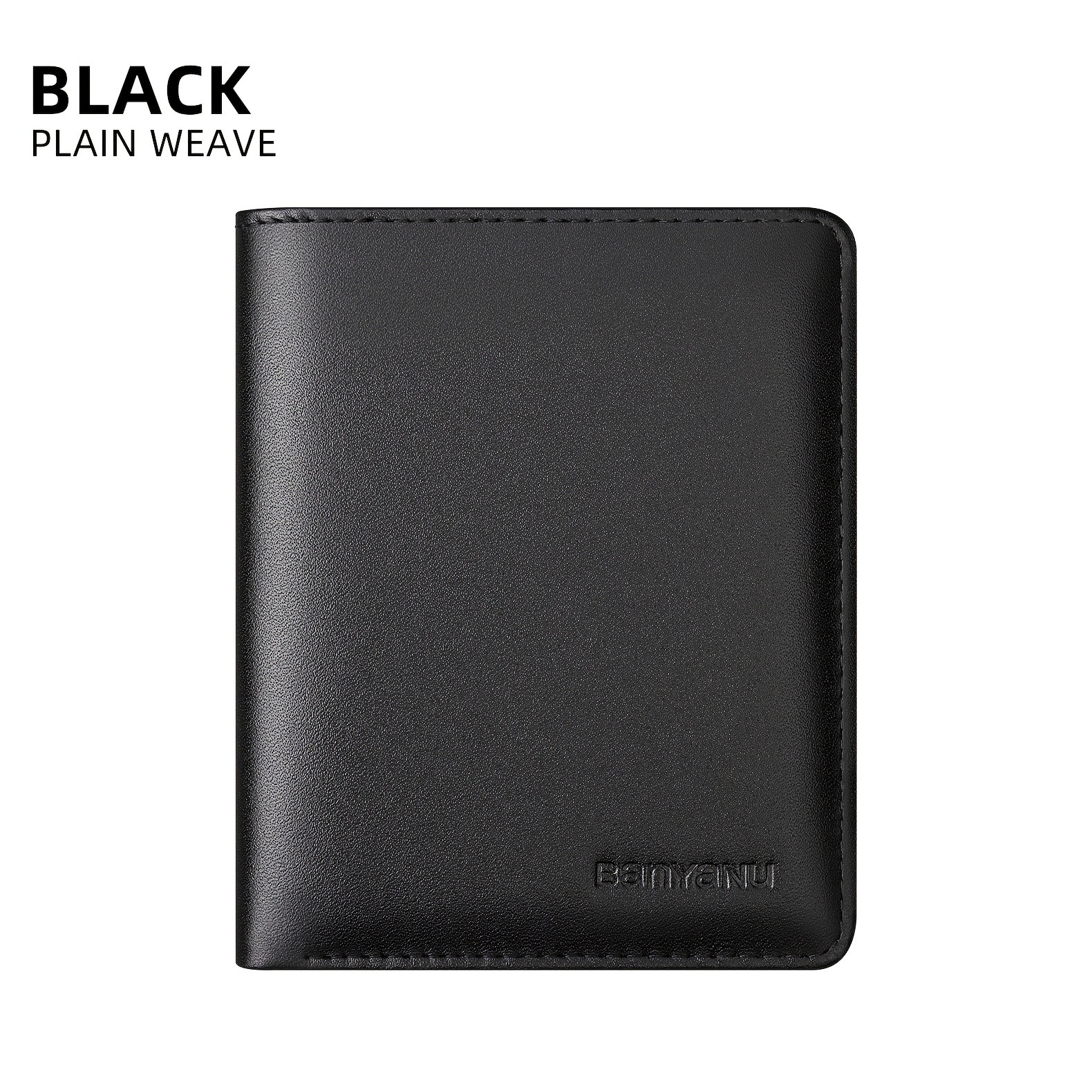 BANYANU Vintage Genuine Leather Mens Wallet  Slim Top-Layer Cowhide with Multi-Card Holder & Secure Snap Closure