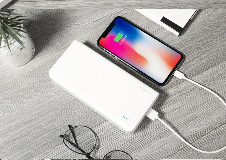 30000mAh ROMOSS Sense 8+ Power Bank Portable External Battery With QC Two-way Fast Charging Portable Charger For Phones Tablet