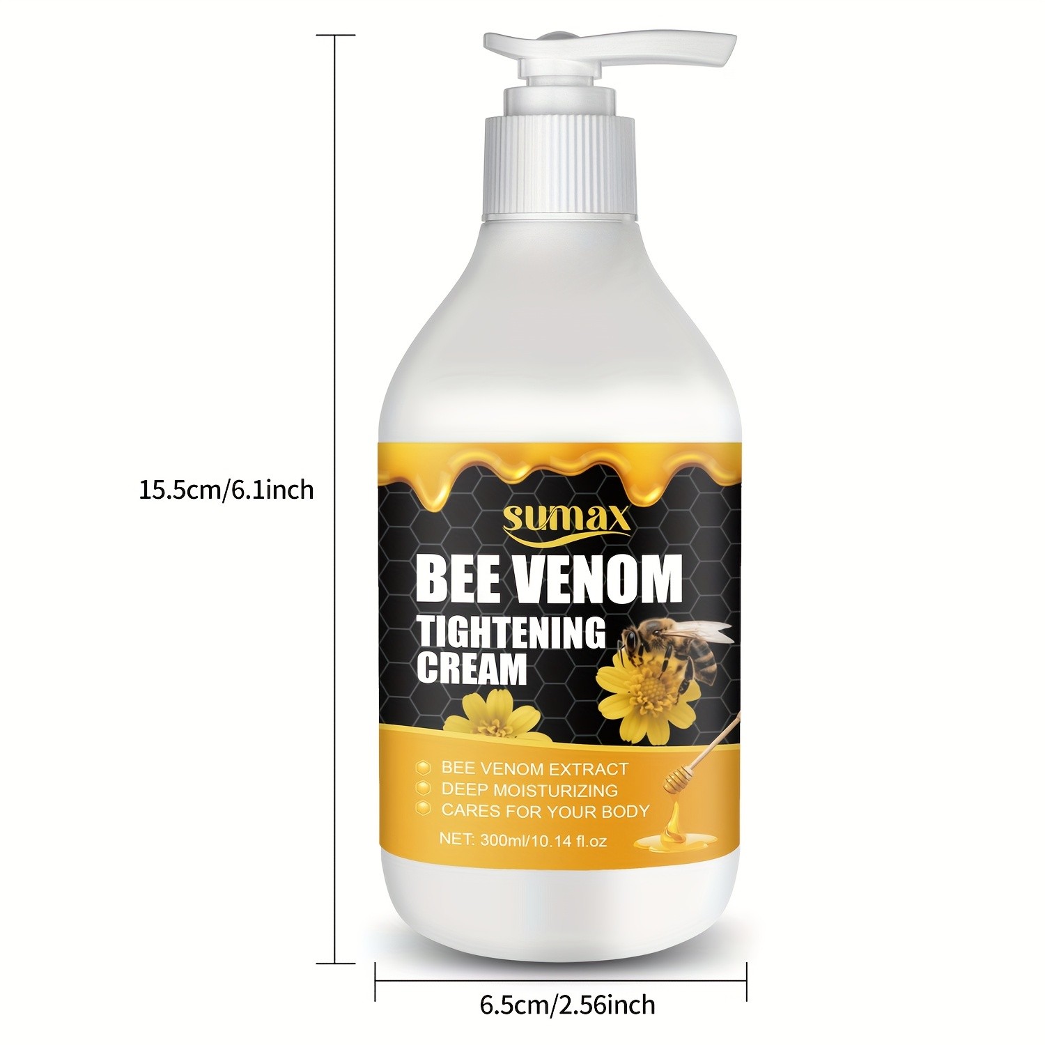 SUMAX Bee Venom Firming Cream  300ml Moisturizing Body Lotion for Firm, Smooth & Sculpted Skin