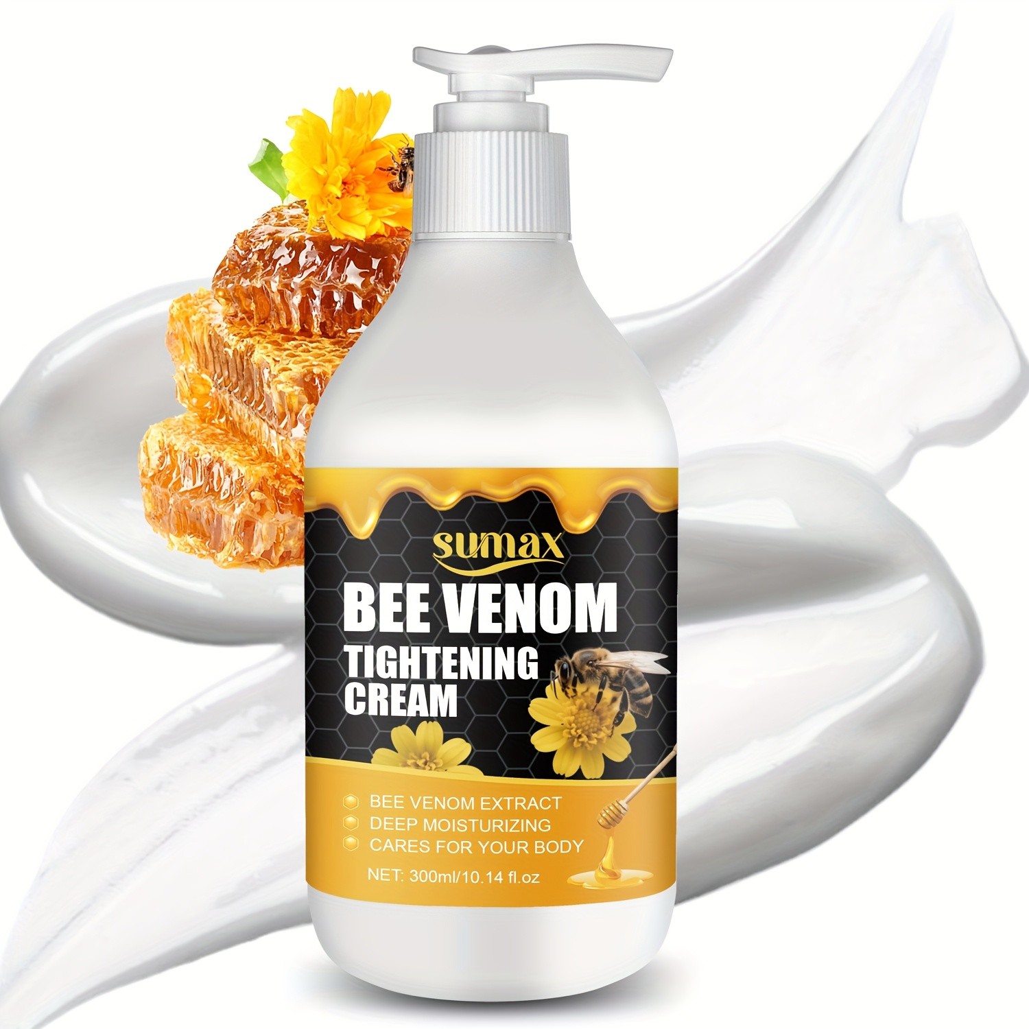 SUMAX Bee Venom Firming Cream  300ml Moisturizing Body Lotion for Firm, Smooth & Sculpted Skin