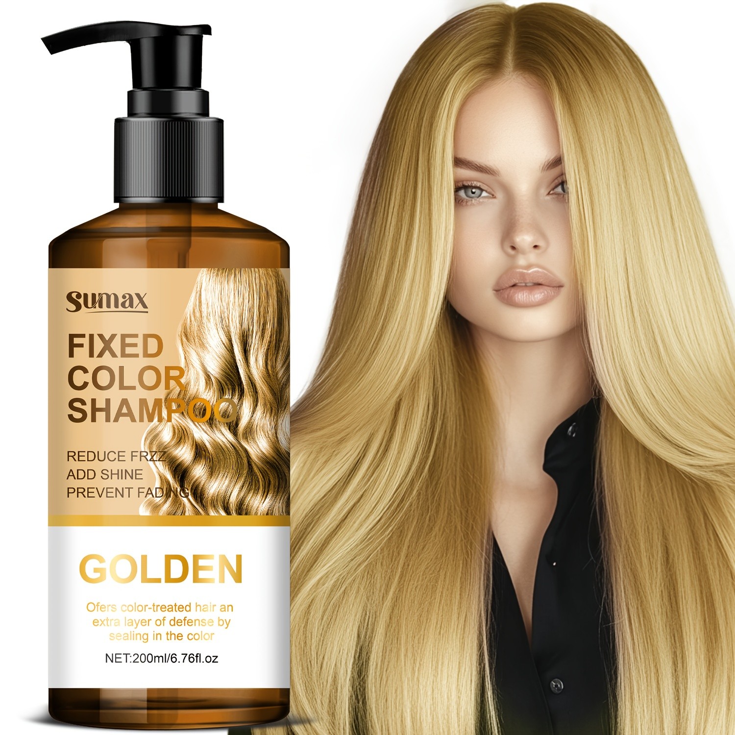 SUMAX Blonde Fixed Color Shampoo 200ml  Long-Lasting Color Protection & Nourishing Care for Dyed Blonde Hair
