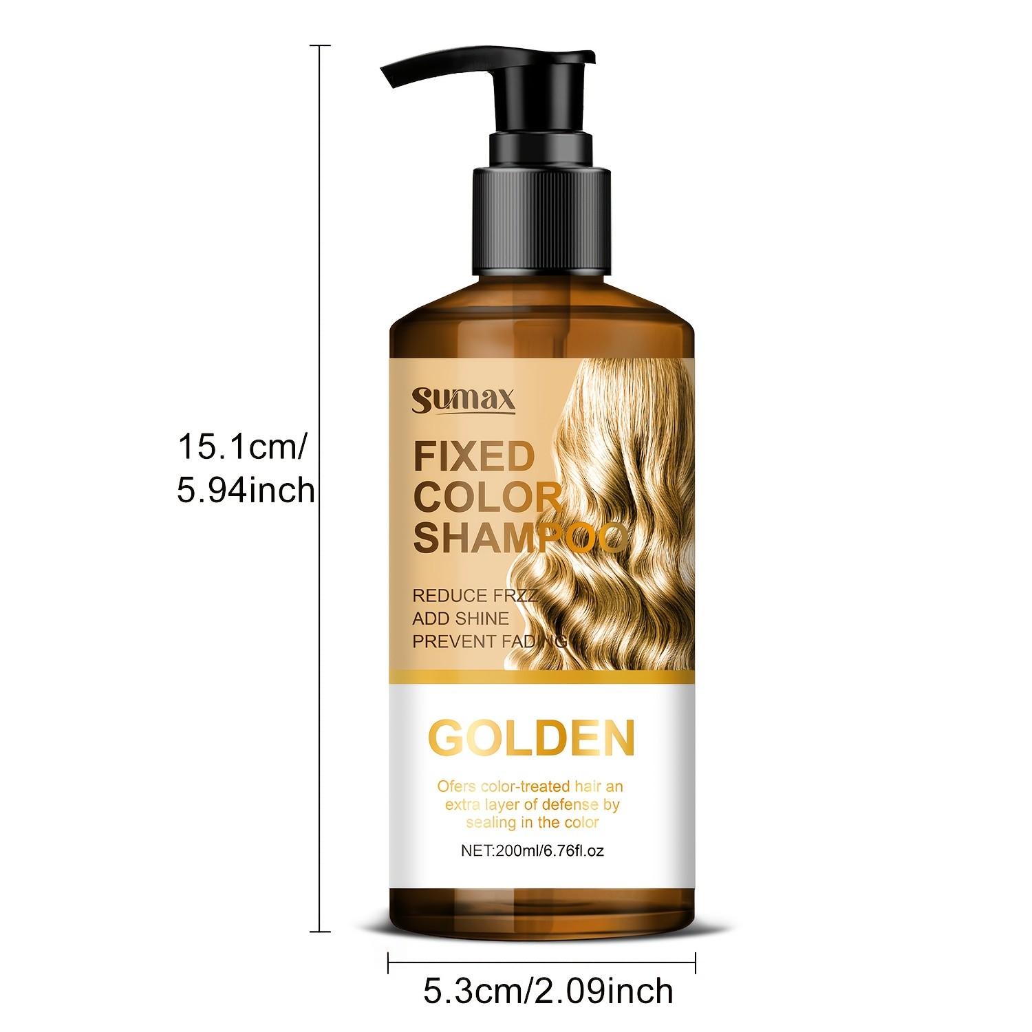 SUMAX Blonde Fixed Color Shampoo 200ml  Long-Lasting Color Protection & Nourishing Care for Dyed Blonde Hair