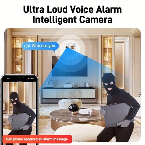 ANYAZHINENG Smart Home Security Camera Night Vision, Motion Detection & Remote Viewing for Total Peace of Mind