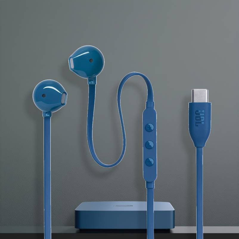 JBL TUNE305C Wireless-Inspired USB-C Headphones  Noise Cancelling, Type-C Quick Charge & Sleek Orange Design