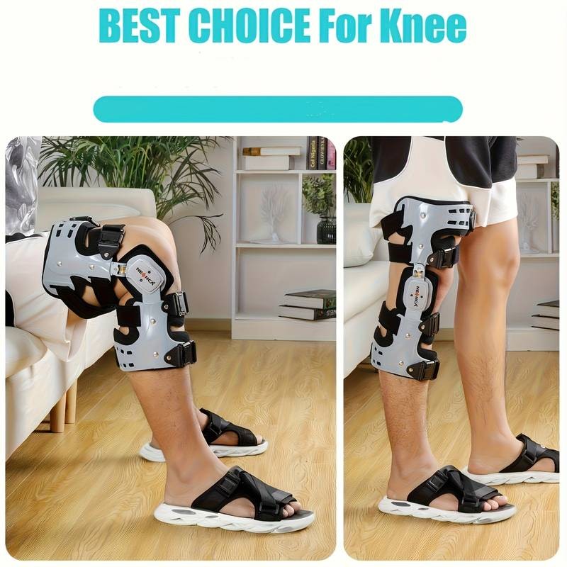 NEENCA Adjustable Knee Brace  Professional ACL, MCL, PCL Support with Unloading ROM Hinge Fixator