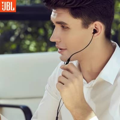 JBL T110 Wired Headphones  Lightweight In-Ear Earphones with Clear Sound, Push-Button Control & Tangle-Free Cable