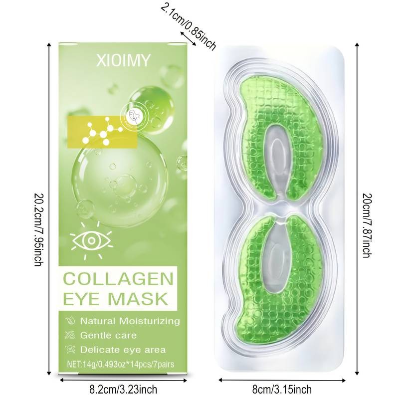 28pcs Xioimy Collagen Eye Mask Acid  Intense Hydration & Brightening Care