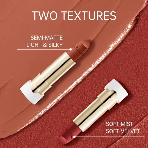 CATKIN Ice Blossom Matte Lipstick  Deep Red Elegance That Lasts All Day