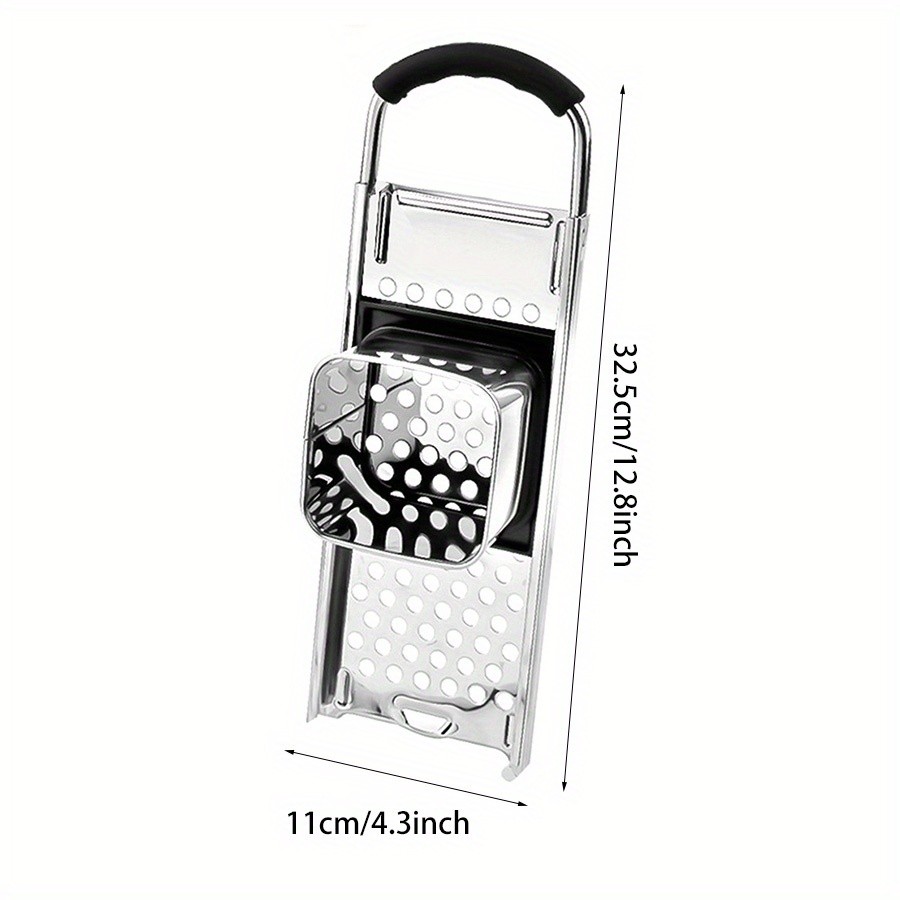 YUMIPLUS Premium Stainless Steel Spaetzle Maker  Traditional German Egg Noodle Tool with Comfort Grip Handle