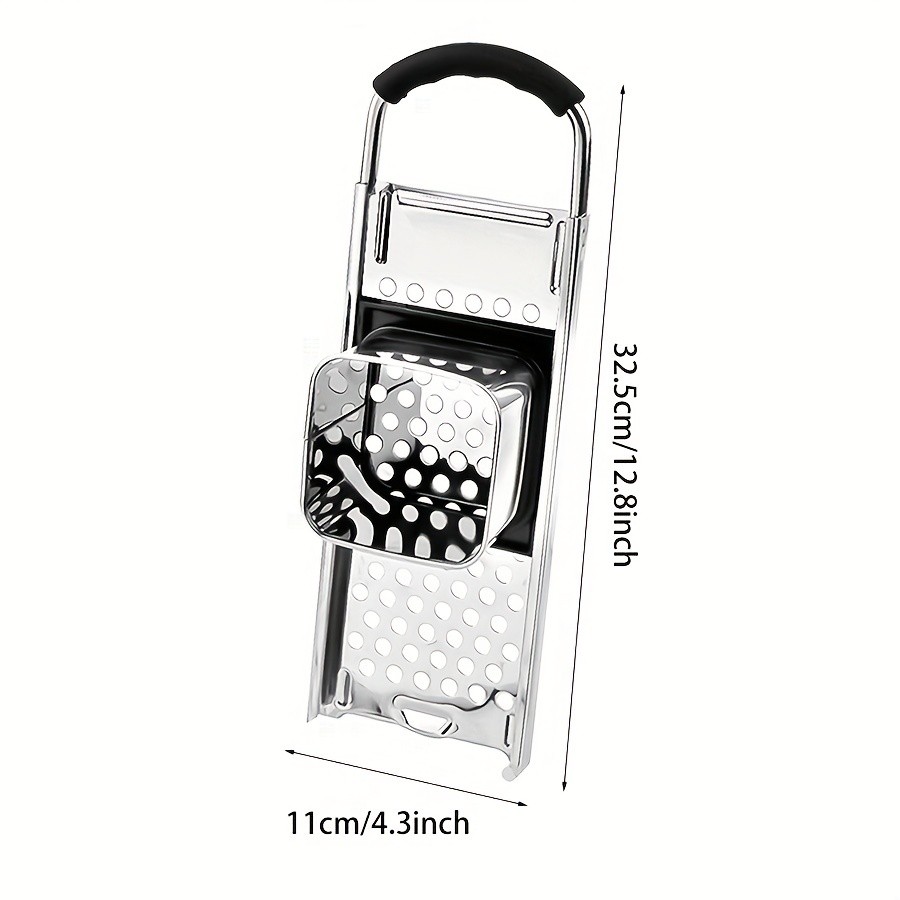 YUMIPLUS Premium Stainless Steel Spaetzle Maker  Traditional German Egg Noodle Tool with Comfort Grip Handle