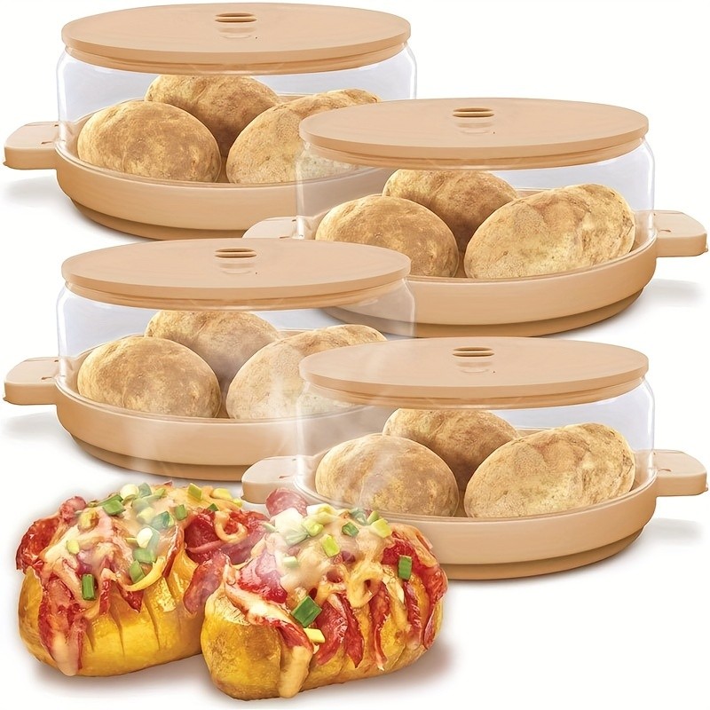 YUMIPLUS Microwave Potato & Bacon Baking Box  Compact Home Baking Helper Tool
