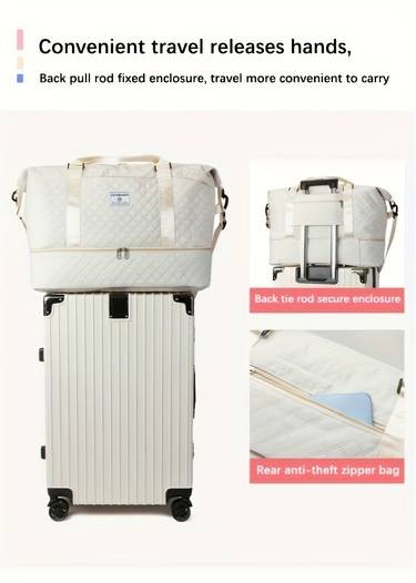 EONOTHEM Three-Piece Travel Set  Handheld Travel Bag + Toiletry Bag + Chest/Shoulder Bag