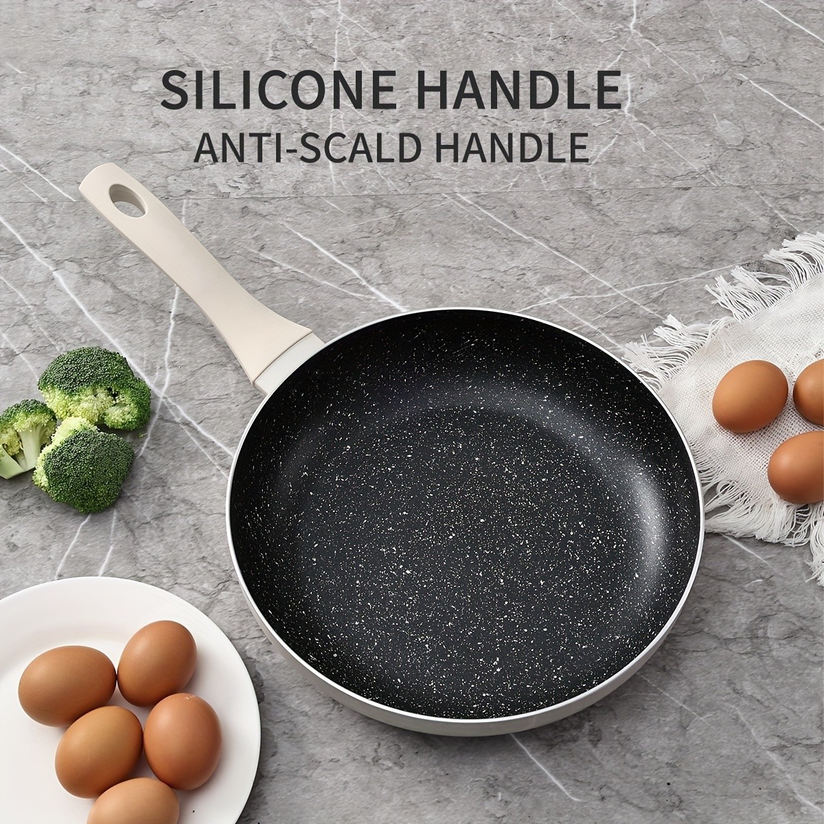 KPXSIAION Non-Stick Granite Frying Pan Set  PFOA-Free Skillets for All Stoves (9.45'' / 10.25'' / 11'')