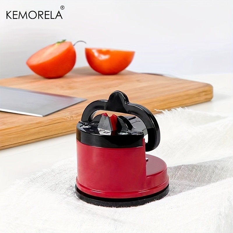 KEMORELA Knife Sharpener  Safe Suction-Based Sharpening Tool for Chef & Damascus Knives