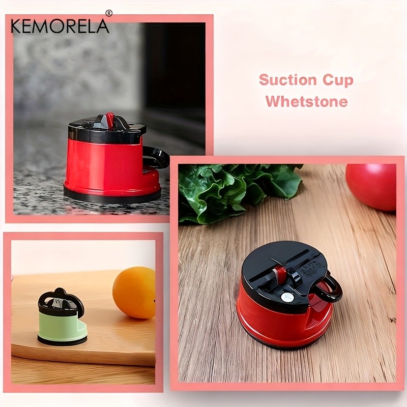 KEMORELA Knife Sharpener  Safe Suction-Based Sharpening Tool for Chef & Damascus Knives