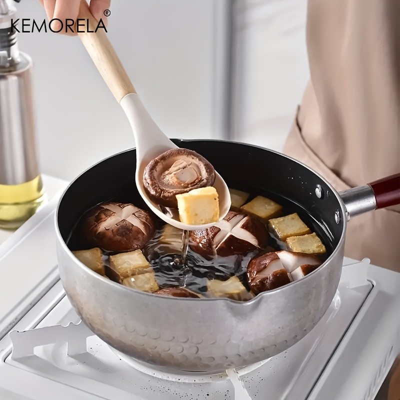 KEMORELA 14pcs Silicone Utensil Set  Food-Safe Non-Stick Cooking Tools with Wooden Handles & Colorful Storage Buckets