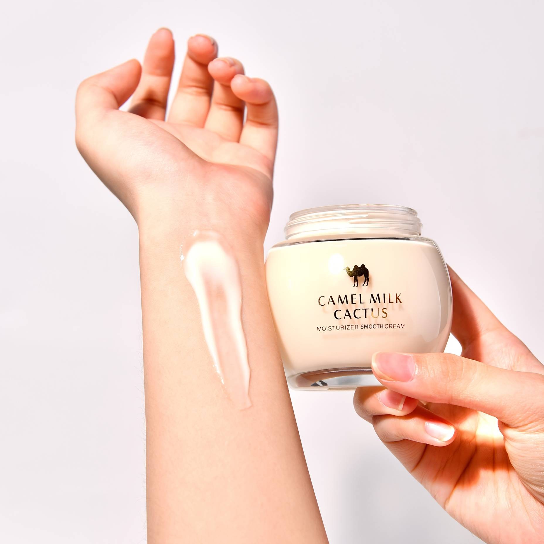 YOZO 4.586oz Camel Milk Cactus Moisturizer  Hydrating & Brightening Face Cream Retinol  Niacinamide  Vitamin E  Hyaluronic Acid  Formaldehyde-Free  Unisex Skincare