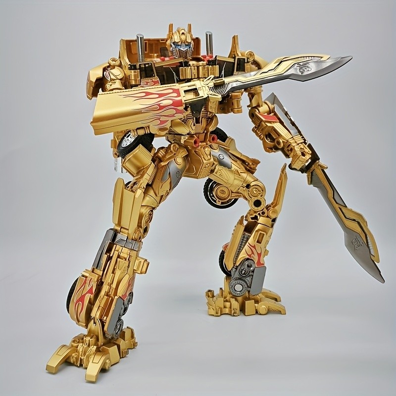 Optimus Prime Transformable Robot Model with Movable Joints & Detachable Weapons