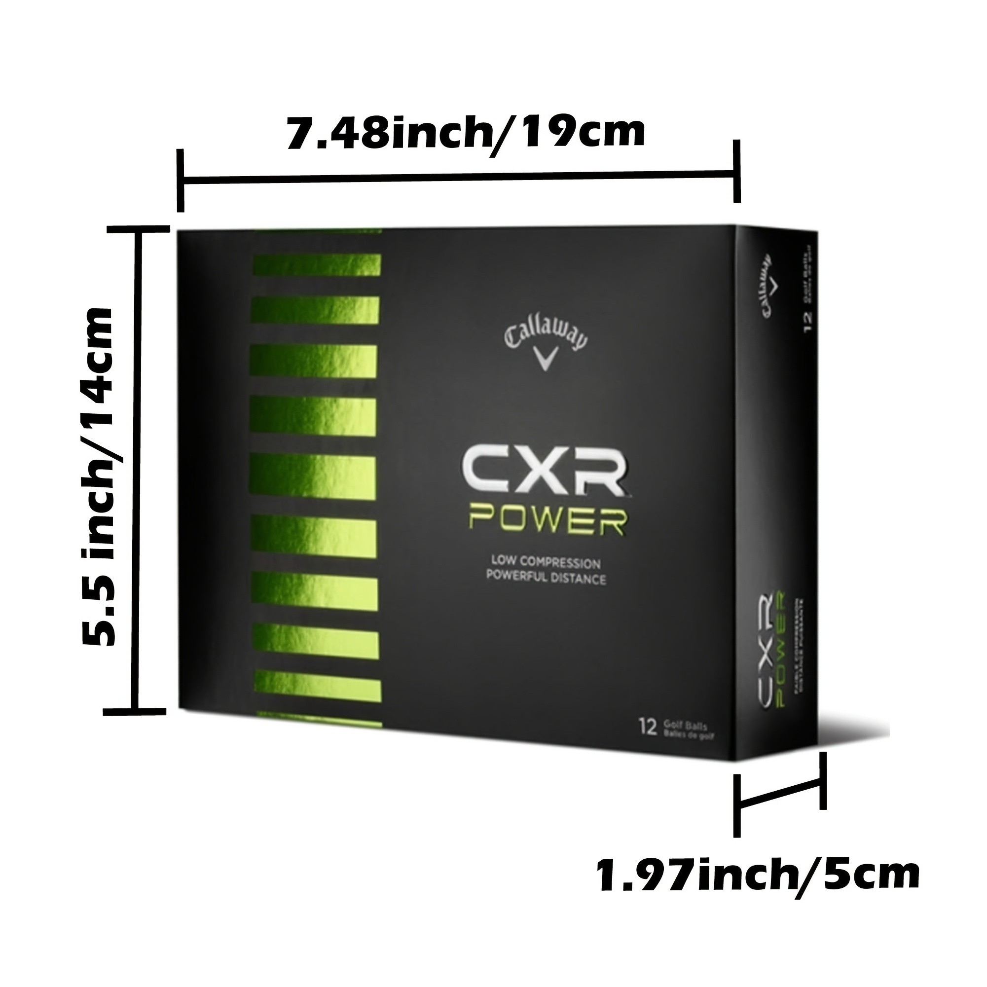 12pcs Callaway CXR Power Golf Balls