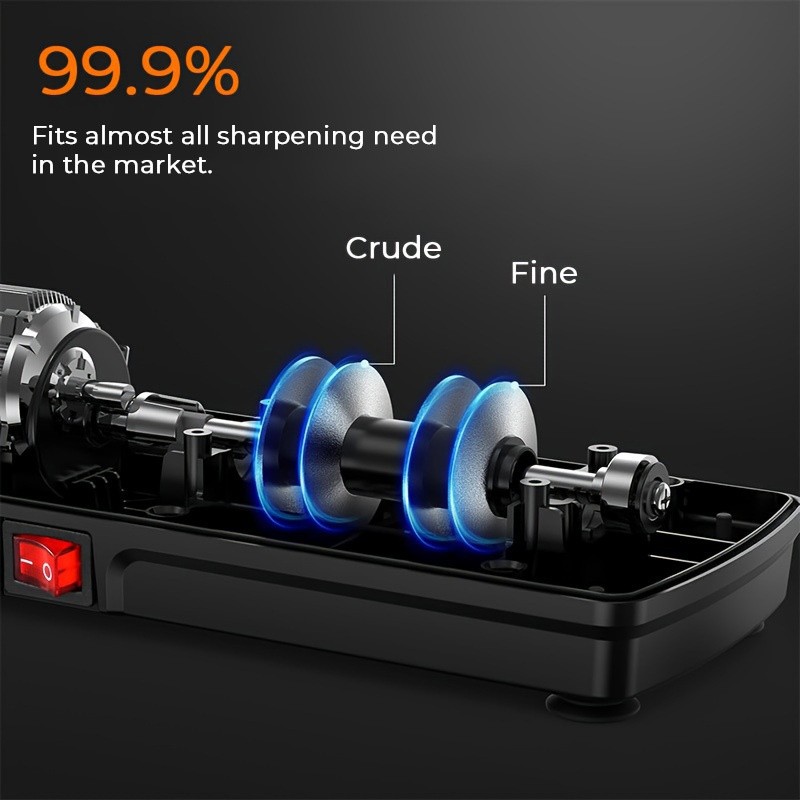 iWhale BLACK SAMURAI Pro Sharpener with Angle Clip & Dual-Mode  Precision Sharpening Power for Every NZ Kitchen