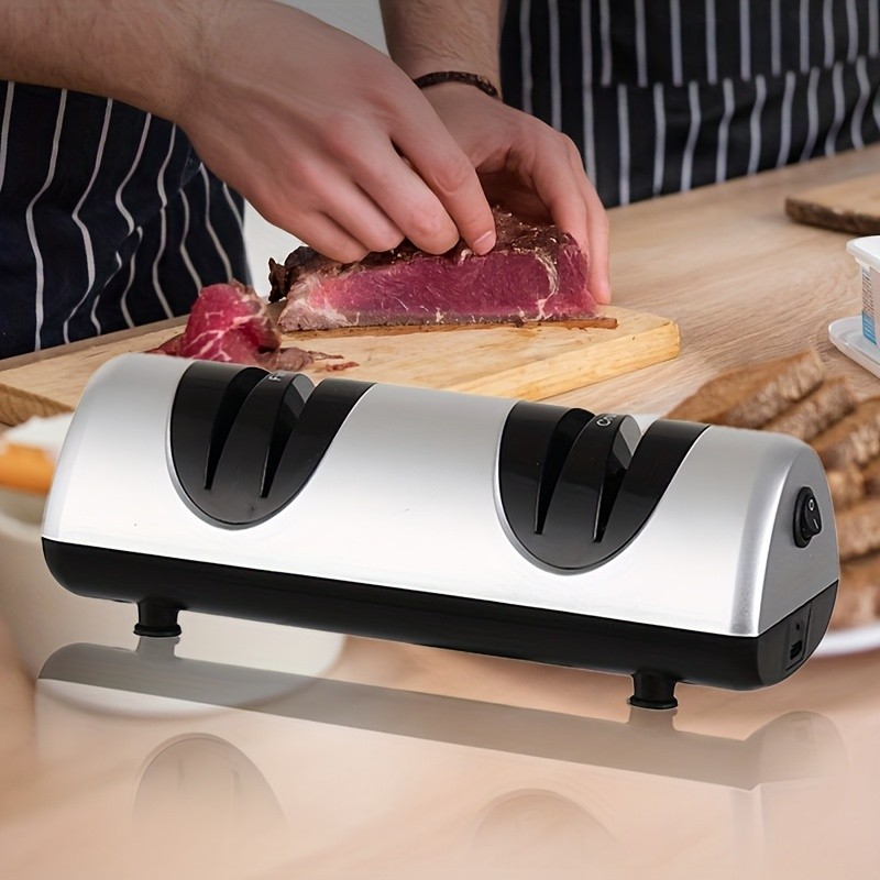 iWhale Professional Electric Kitchen Sharpener with 2-Stage Coarse & Fine System  Clean, Cordless & Precision Sharpening for NZ Kitchens