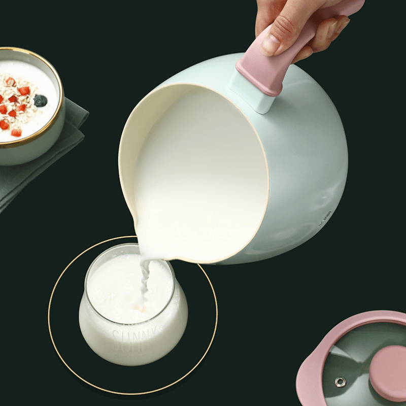 iWhale Ceramic Non-Stick 1.7QT Saucepan Skillet with Pink Handle & Glass Lid  Soft Green, PFAS-Free & Effortlessly Easy to Clean