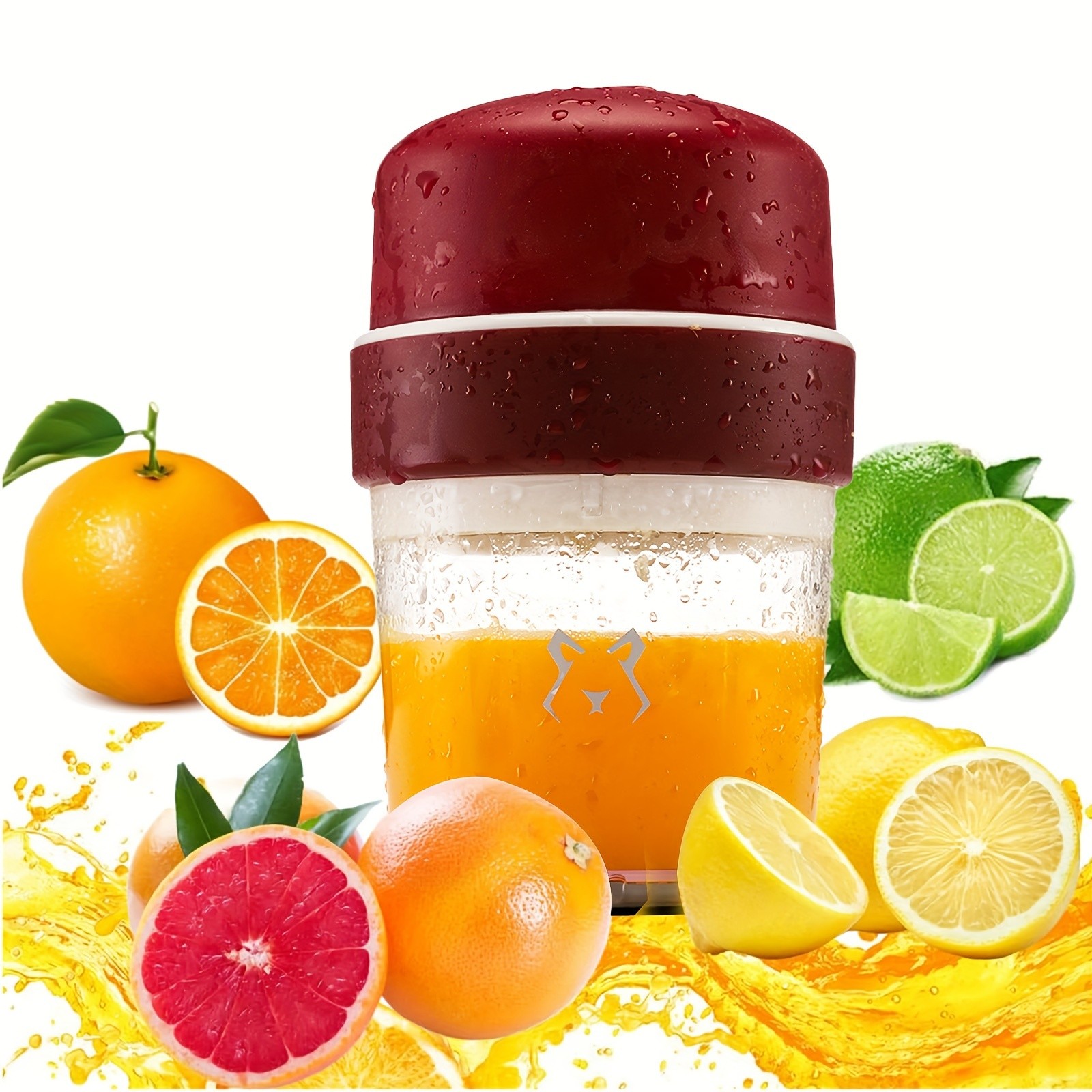 iWhale Manual Citrus Juicer with Separate Cup  Heavy-Duty, No-Electricity Juicing for Fresh Lemon & Orange Drinks Anywhere