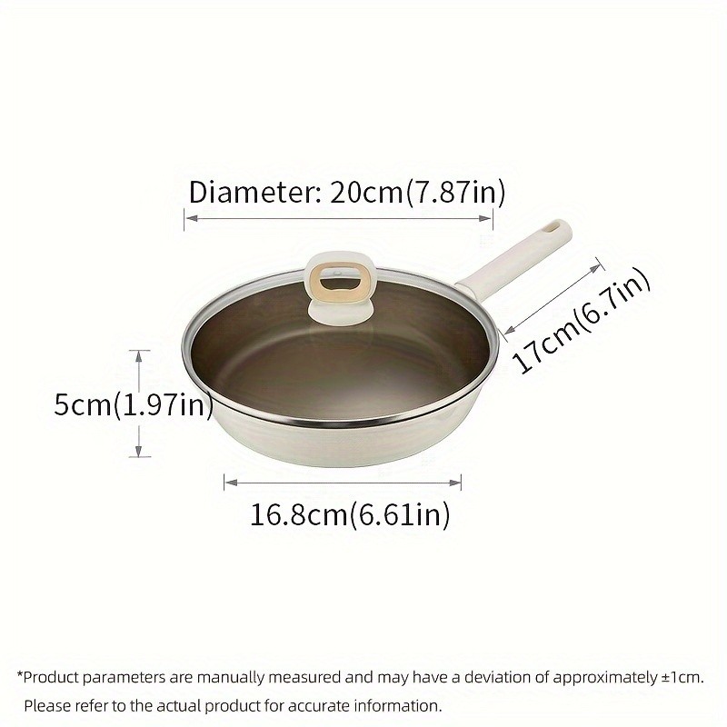 COOKER KING Non-Stick Titanium Coating Frying Pan with Lid  Healthy, PFOA-Free Cooking for All NZ Cooktops