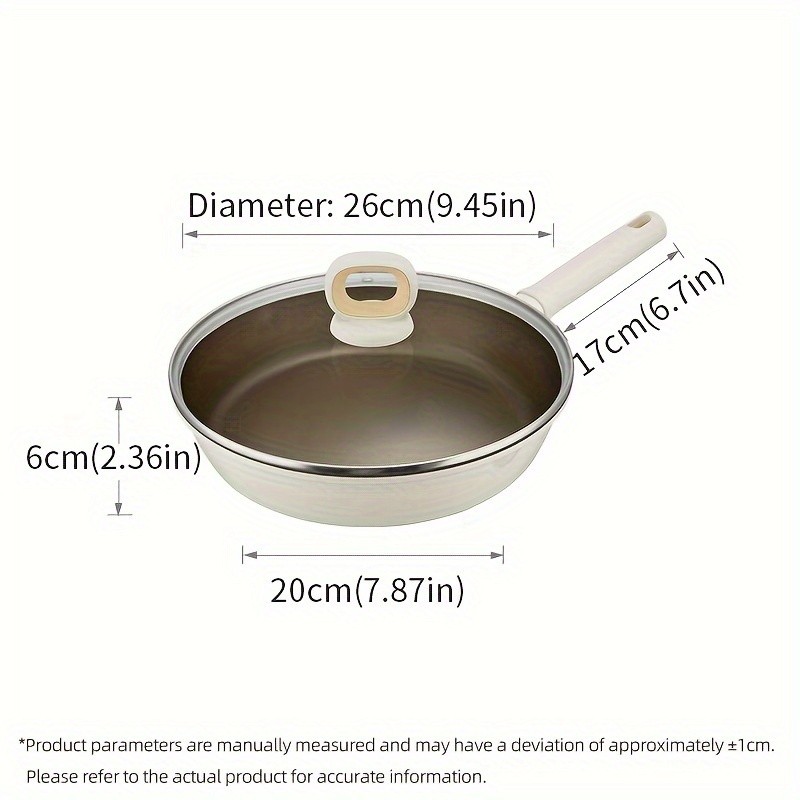 COOKER KING Non-Stick Titanium Coating Frying Pan with Lid  Healthy, PFOA-Free Cooking for All NZ Cooktops