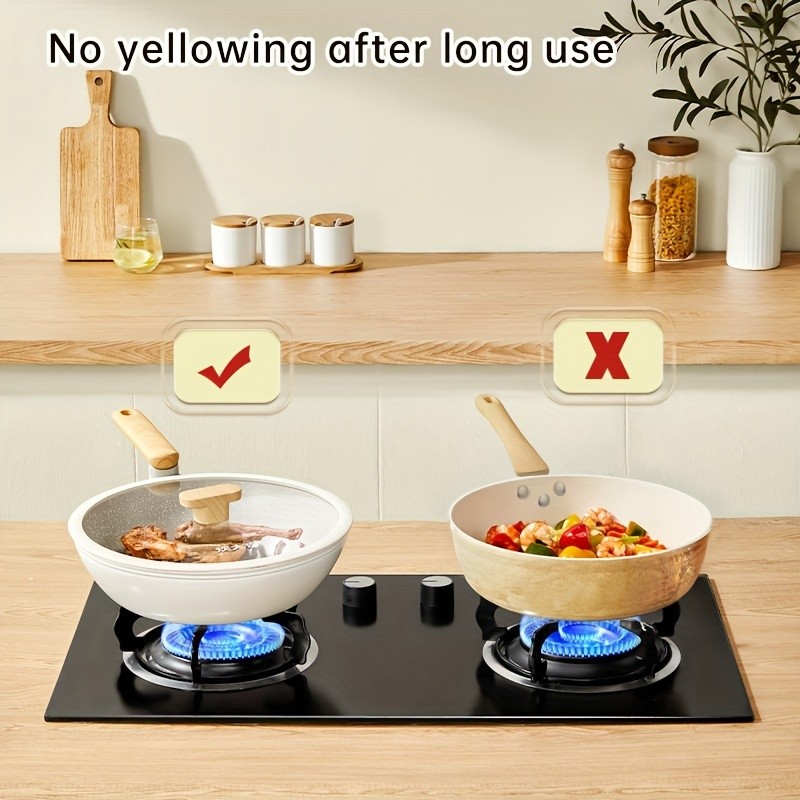 COOKER KING 30cm Non-Stick Wok Pan with Glass Lid  Restaurant-Grade, Non-Toxic & Compatible with All NZ Cooktops