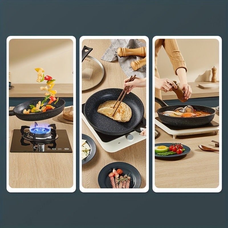 COOKER KING Nonstick Frying Pan  Non-Toxic, PFOA-Free Cooking with Heat-Resistant Handle for All NZ Cooktops