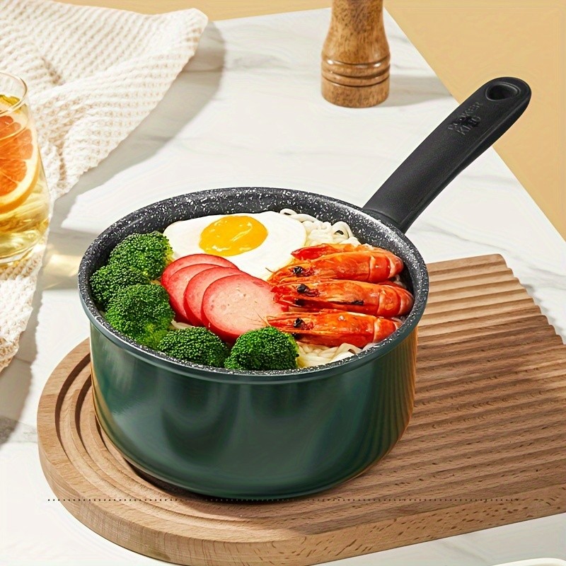 COOKER KING 18cm Nonstick Saucepan with Glass Lid  PFOA-Free Aluminum Alloy Pot for Safe, Even & Easy Everyday NZ Cooking