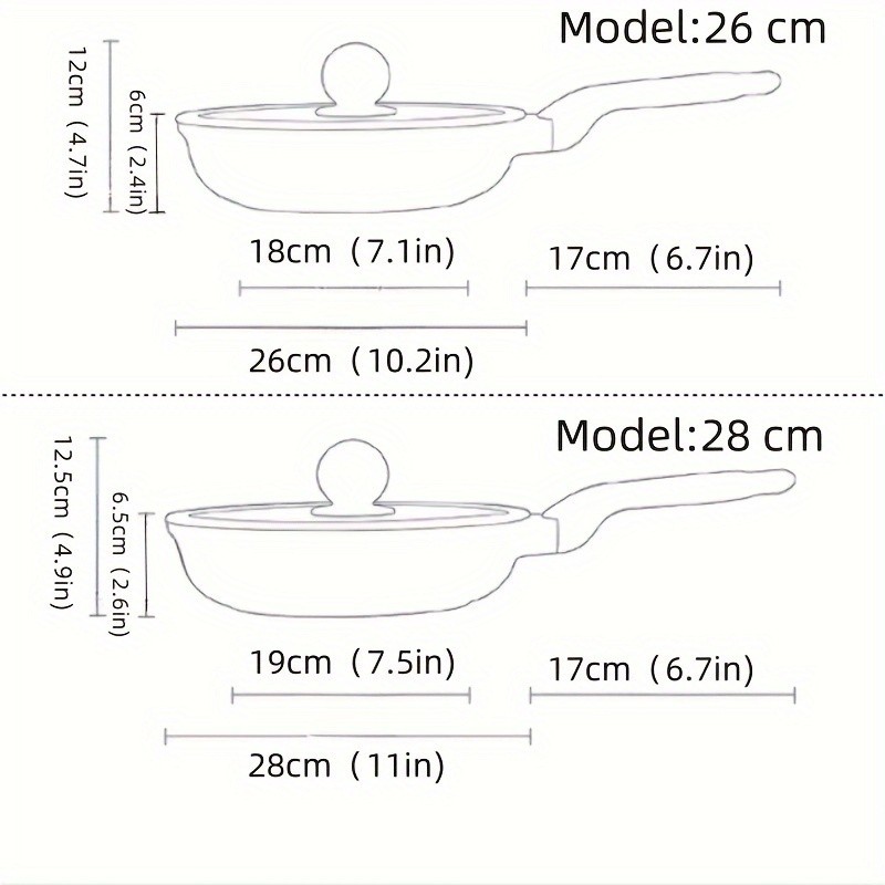 COOKER KING Nonstick Fry Pan with Lid  Healthy PFOA-Free Skillet & Omelette Pan for All NZ Cooktops
